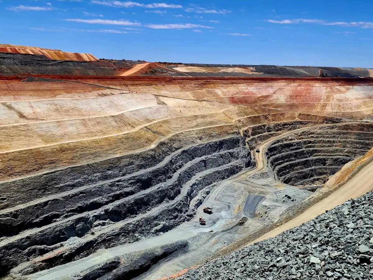 Open-pit mining operation in Western Australia